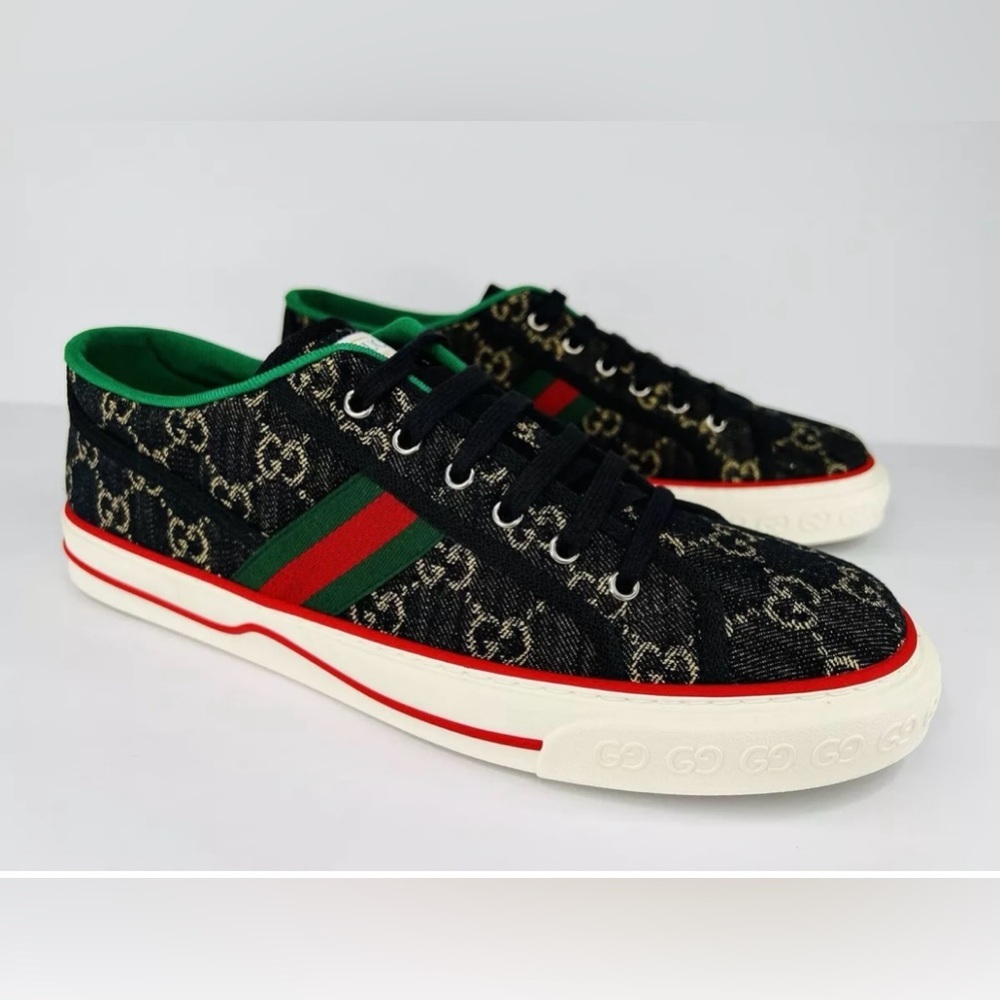Gucci Tennis 1977 GG Supreme Jacquard Sylvie Sneakers G 13.5 - US 14 - EU 47.5 - Picture 11 of 11